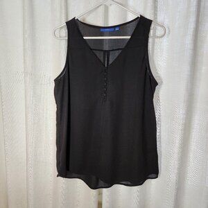 Sleeveless dress top, Apt 9, Medium, Black